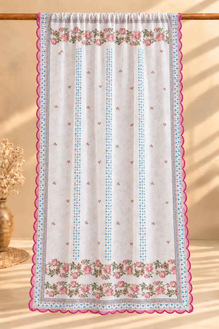 Printed Organza Dupatta in Lavender