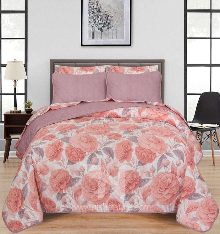 Quilted Comforter Set 6 Pcs Design 990 - Nishat Creative Store