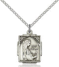 Saint Cecilia medal 0804CE1, Sterling Silver