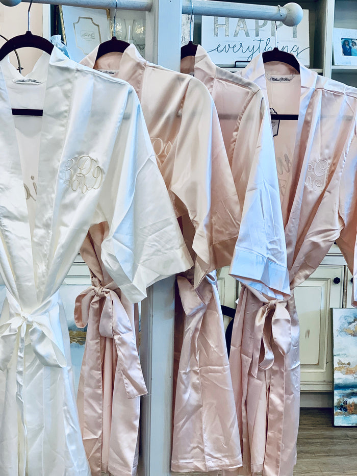 Satin Maid Of Honor Robe
