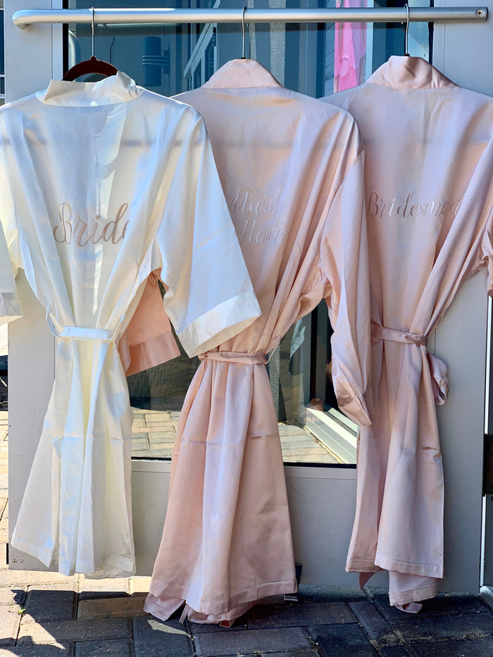 Satin Maid Of Honor Robe