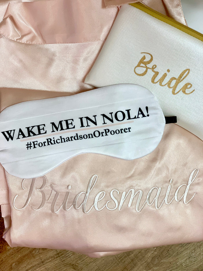 Set of Four Custom Quote Sleep Eye Mask | Create Your Own