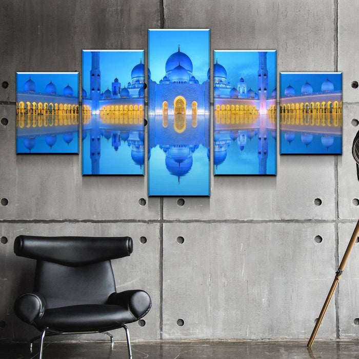 Sheikh Zayed Grand Mosque Wall Art Canvas Printing Decor - BlueArtDecor