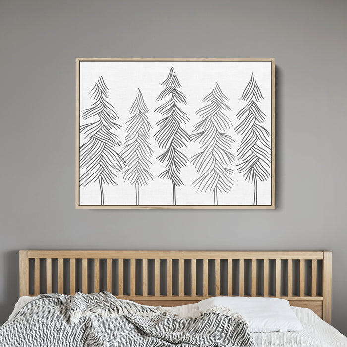 Simple Line Pine Trees, No. 3 - Jetty Home