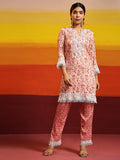 Simran in Samma Chikankari Co-ord set in Cotton for Women- Pink - House Of Kari (Chikankari Clothing)