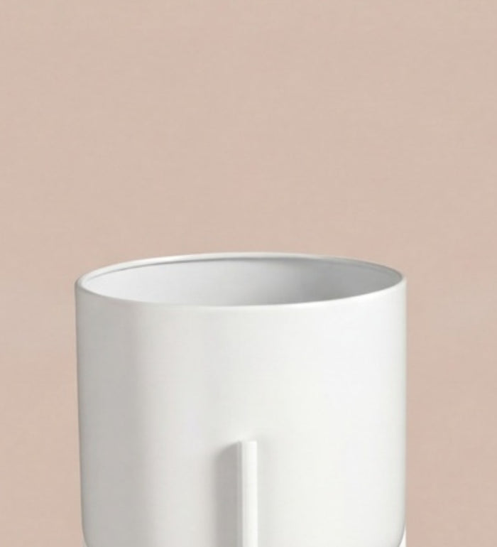 Small white pot on stand