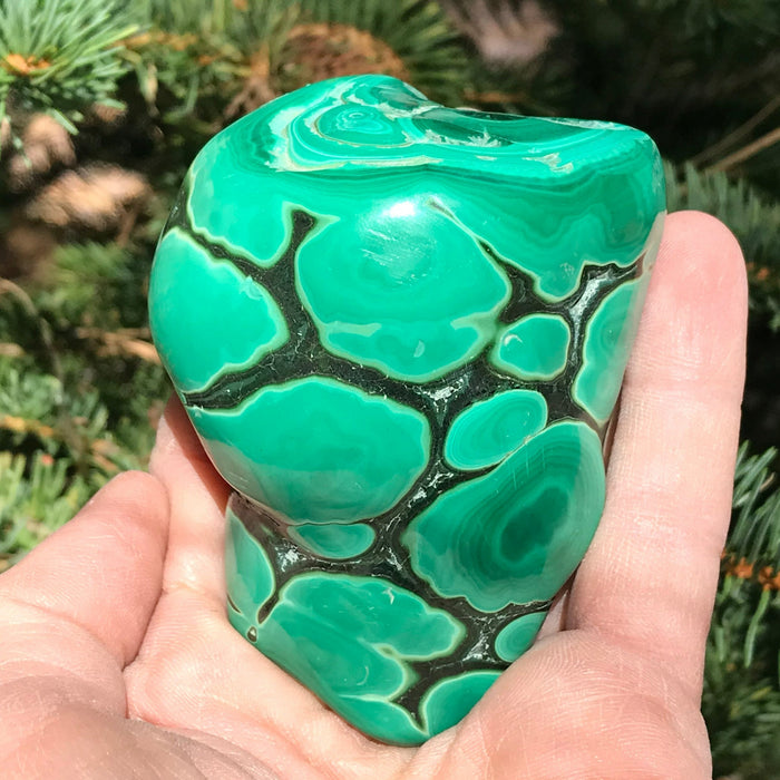 Spherical Patterned Malachite