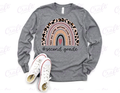 Teacher Leopard Rainbow Shirt