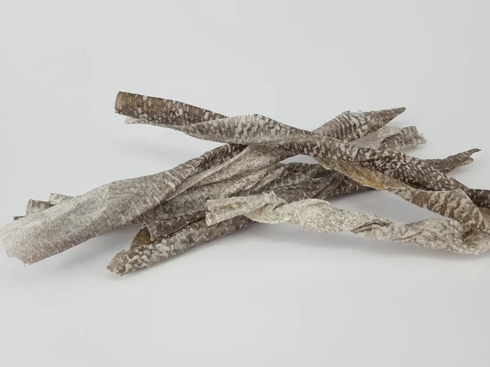 Tickled Pets Icelandic Codfish Skin Twists Dog Treats