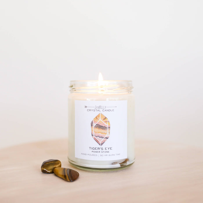 Tigers Eye Hidden Crystal Candle - Power – view 2