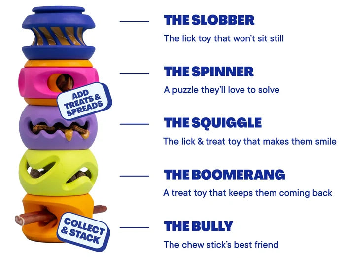 WAGLAB™ Play Stack™ The Bully Dog Toy