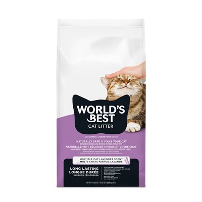Worlds Best Lavender Multi Cat Litter 28lbs
