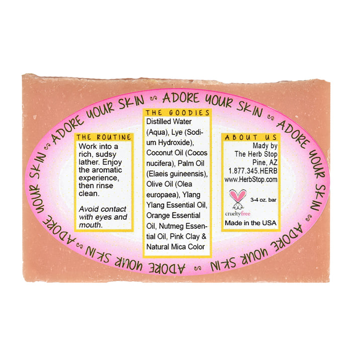 Ylang & Orange Handmade Soap Bar - Back